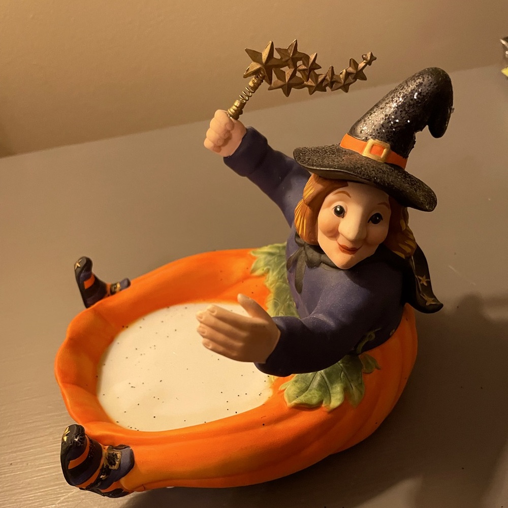 PartyLite Pumpkin Witch Holder RETIRED
